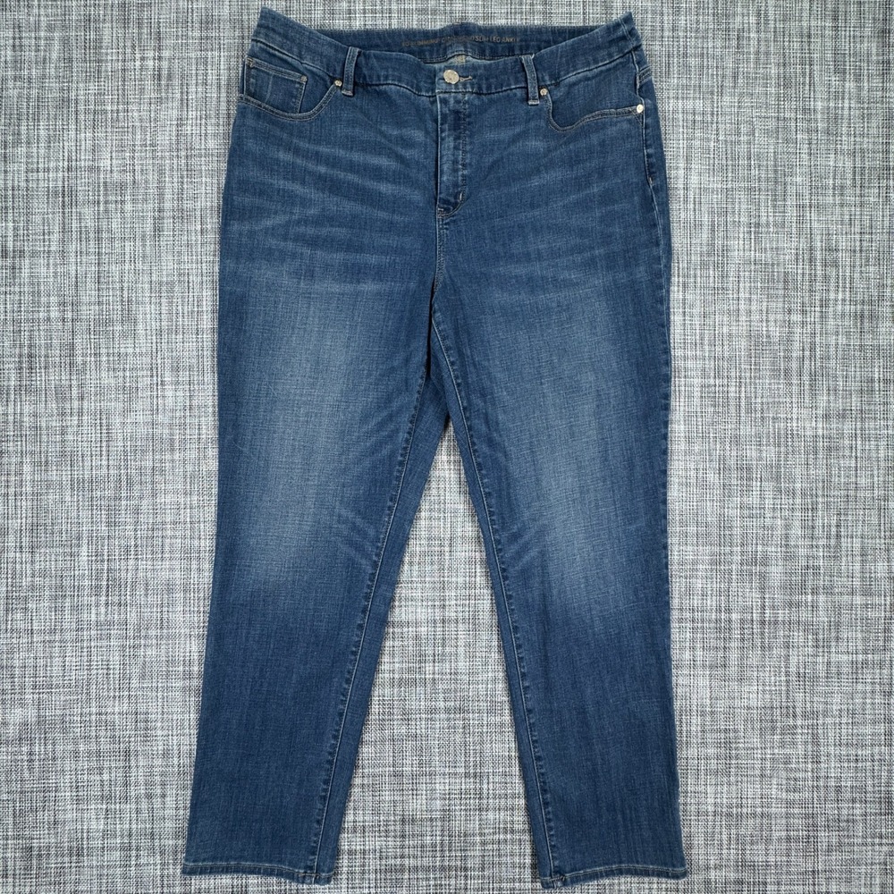 Chico's Women's So Slimming Girlfriend Jeans Ankle Blue Size 2.5R US 14